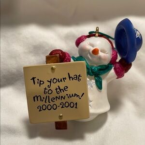 Millennium Hallmark Keepsake Snowman Ornament